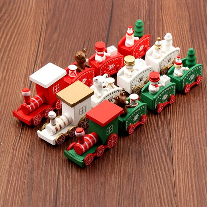 Wooden Christmas Train